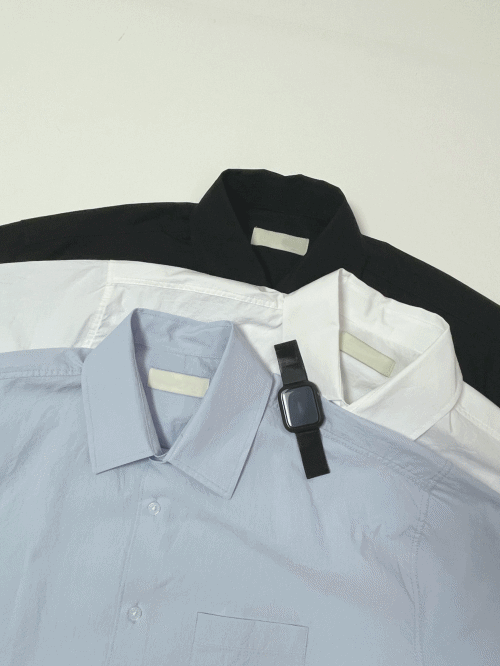 Simp,레마 오버핏 반팔 셔츠 ( 3 Color )